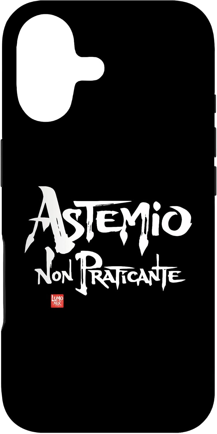 Cover per iPhone 17 con grafica “alcool - Frasi simpatiche - Astemio Scritte divertenti”