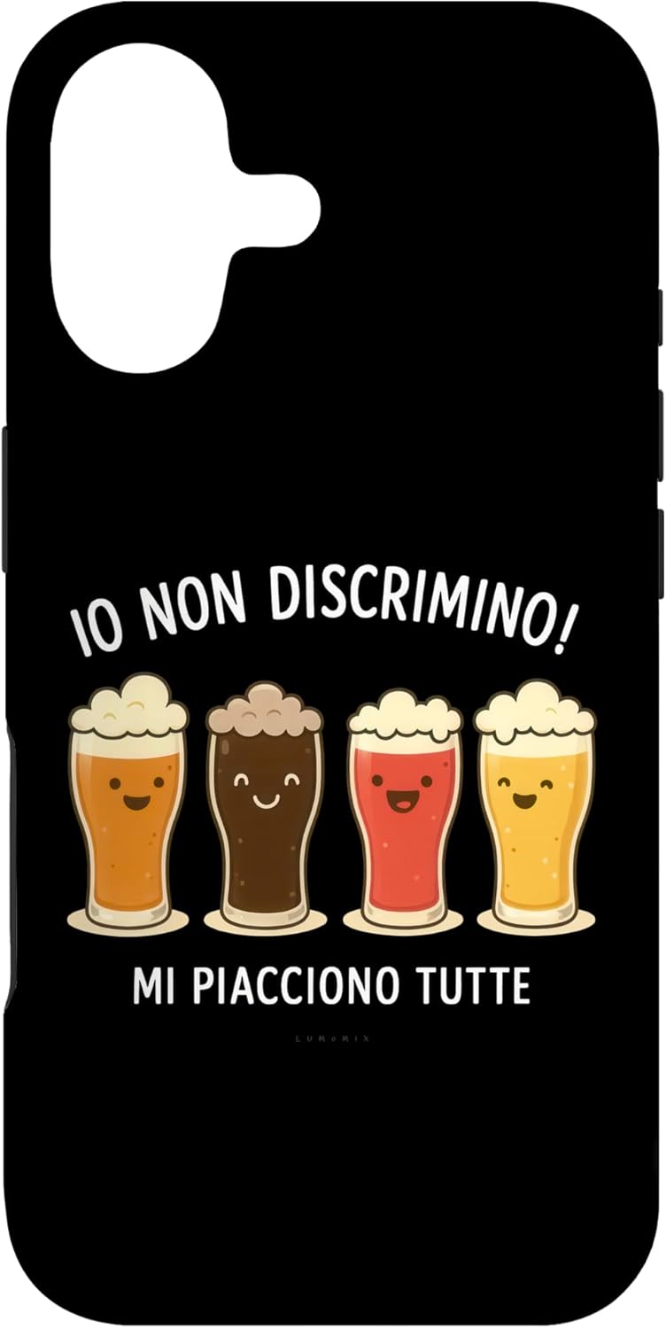 Cover per iPhone 17 con grafica “Birra Divertenti - Scritte e Frasi Simpatiche”