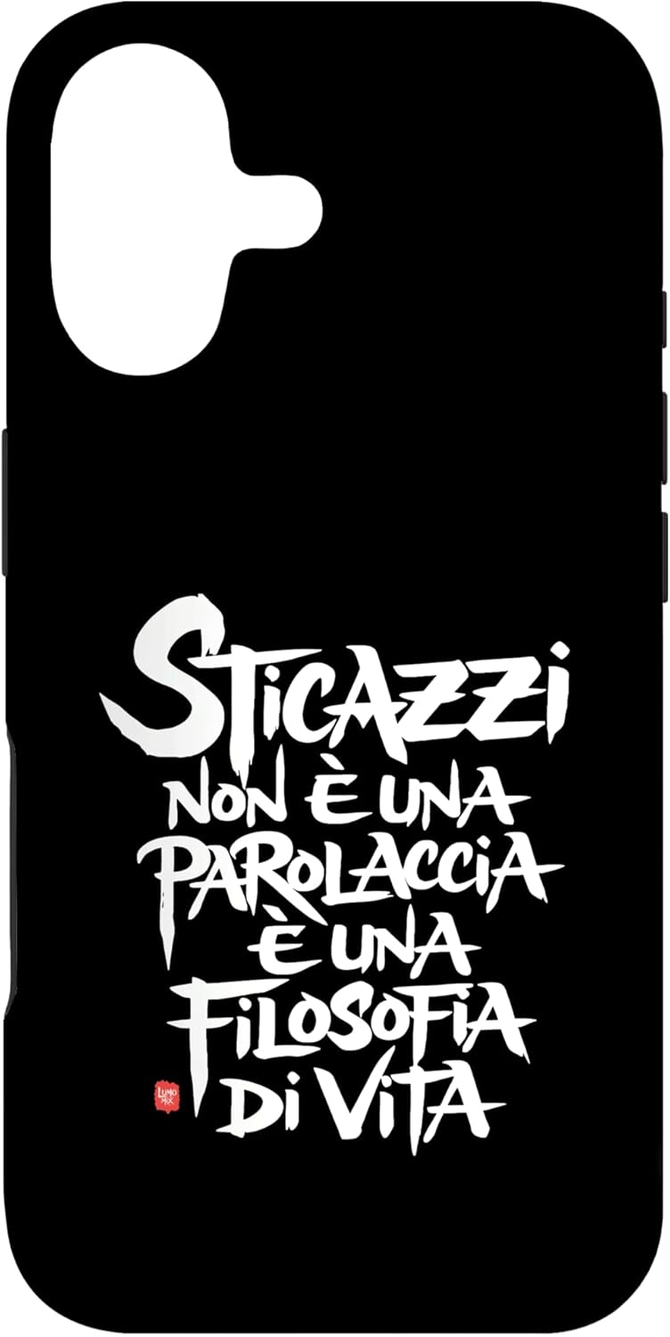 Cover per iPhone 17 con grafica “Scritte Simpatiche - Sticazzi - Frasi Divertenti”