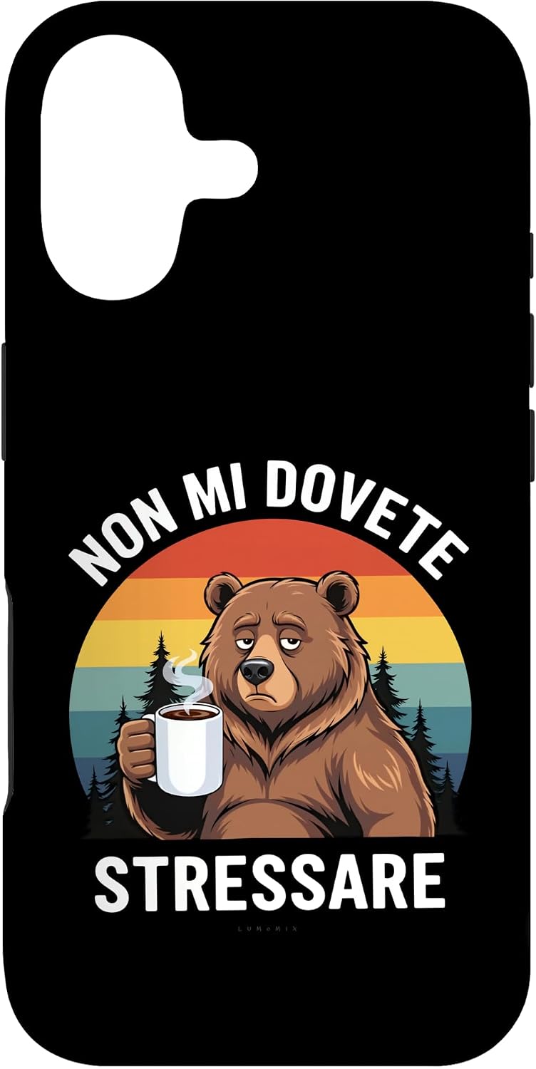 Cover per iPhone 17 con grafica “Divertenti - Non mi dovete stressare Frasi Simpatiche”