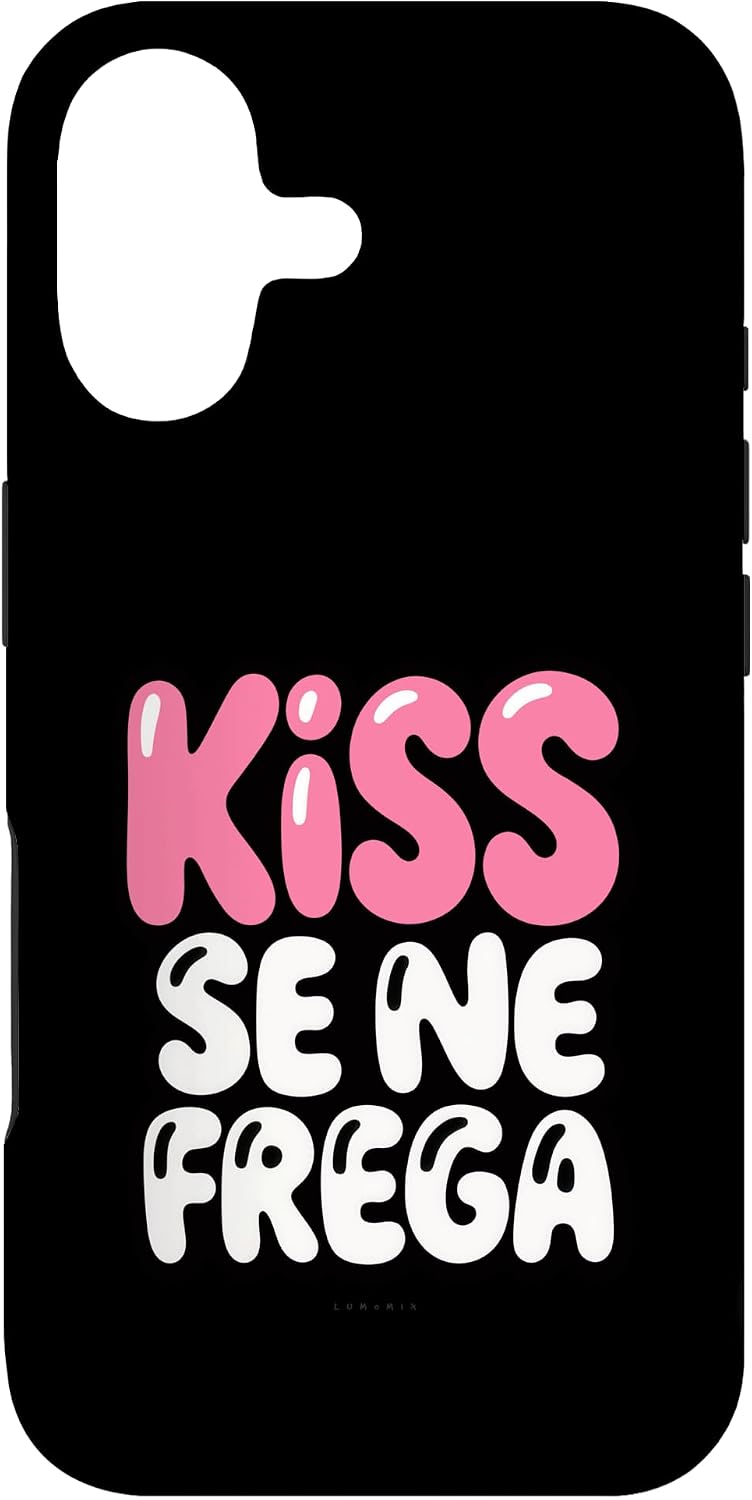 Cover per iPhone 17 con grafica “Donna Divertente - Kiss Se Ne Frega - Frasi Simpatiche”