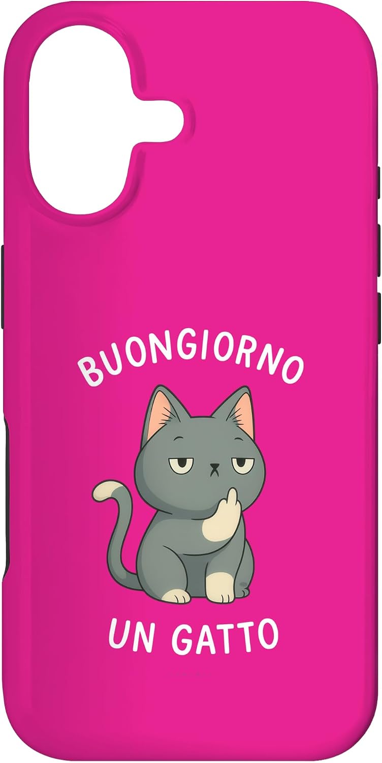 Cover per iPhone 17 con grafica “Gatti Donna - Frasi Divertenti - Scritta Simpatica”