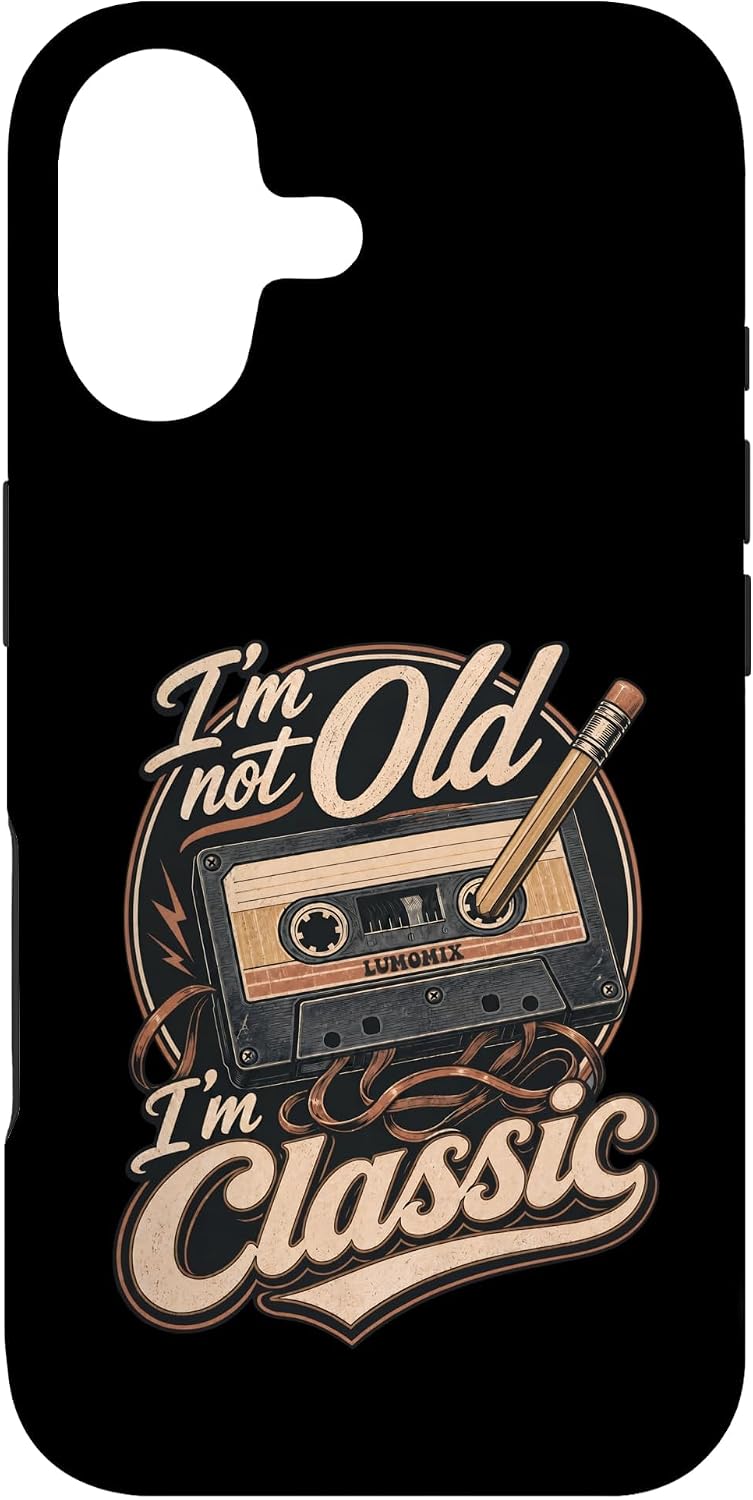 Cover per iPhone 17 con grafica “Non Sono Vecchio Regalo Retro Vintage Anni 80 90”