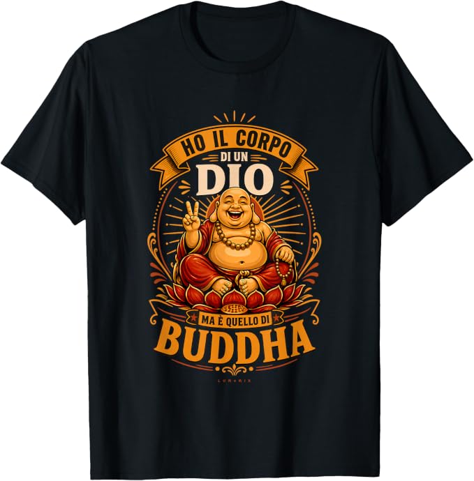 T-shirt con grafica “Frasi Uomo Divertenti - Ho Il Corpo di Un Dio - Regalo Amico”