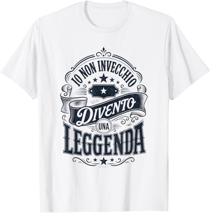 T-shirt con grafica “Regalo Compleanno Vintage Io Non Invecchio”