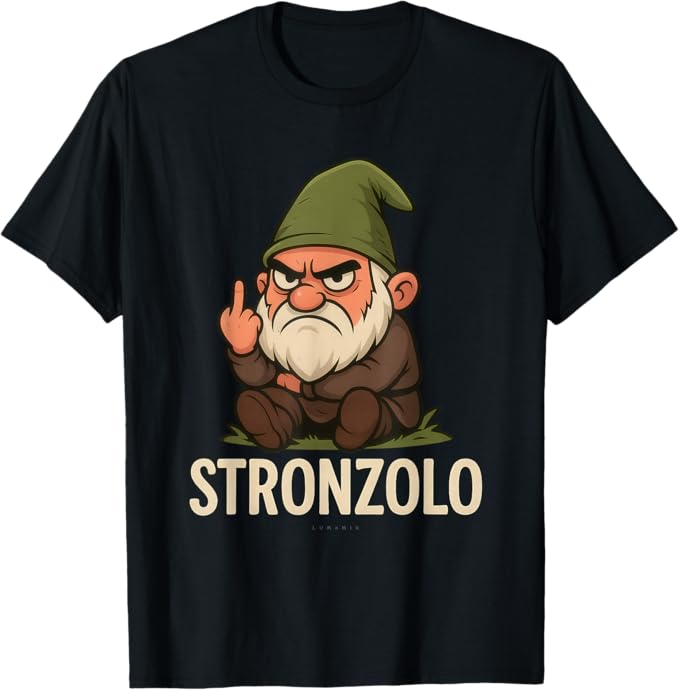 T-shirt con grafica “Sette Nani Divertenti - Scritta STRONZOLO”
