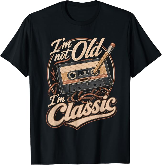 T-shirt con grafica “Non Sono Vecchio Regalo Retro Vintage Anni 80 90”