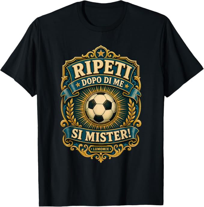 T-shirt con grafica “Regalo Mister Calcio Divertente T-Shirt Allenatore Coach”