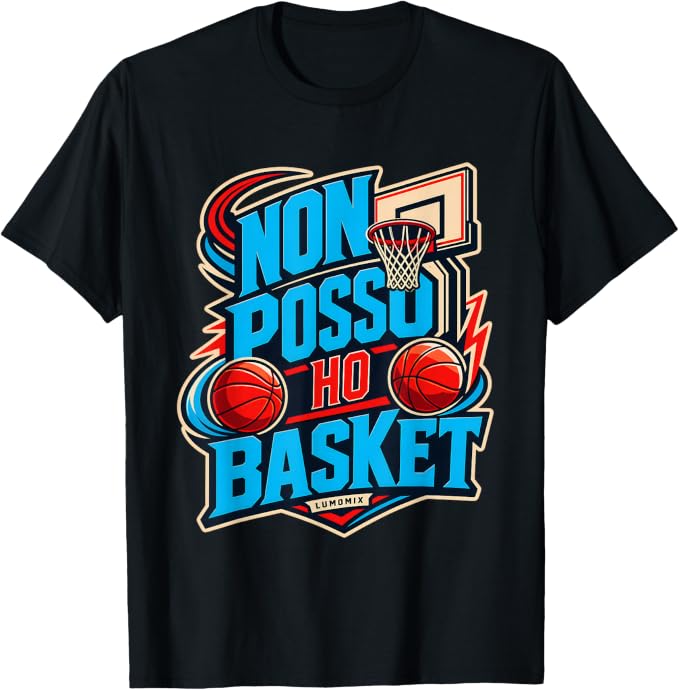 T-shirt con grafica “Basket Bambino Divertente Non Posso Ho Basket”